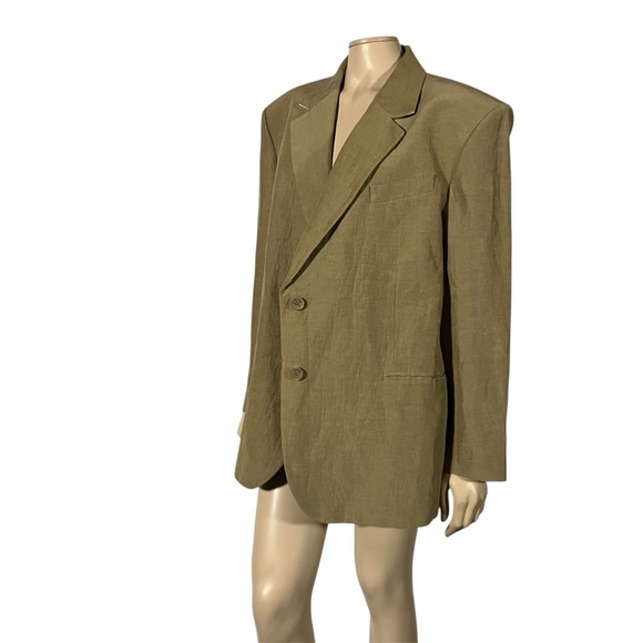 NWT Sandro Tan Oversized Blazer Jacket - Picture 7 of 16